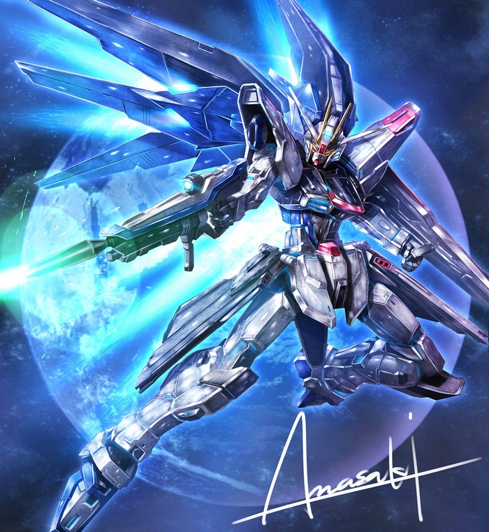 Super Robot Taisen, Mobile Suit Gundam SEED, mechs, Gundam, fan art ...