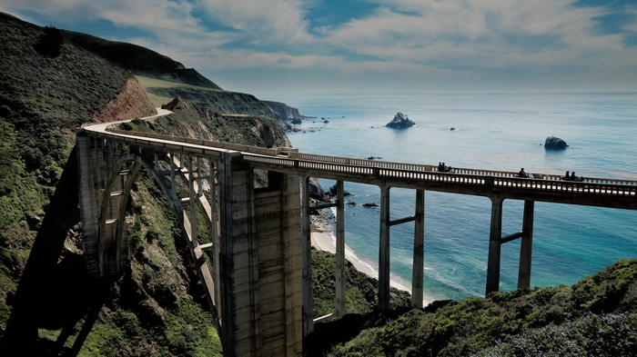 4K Bixby Creek Bridge, Big Sur, California