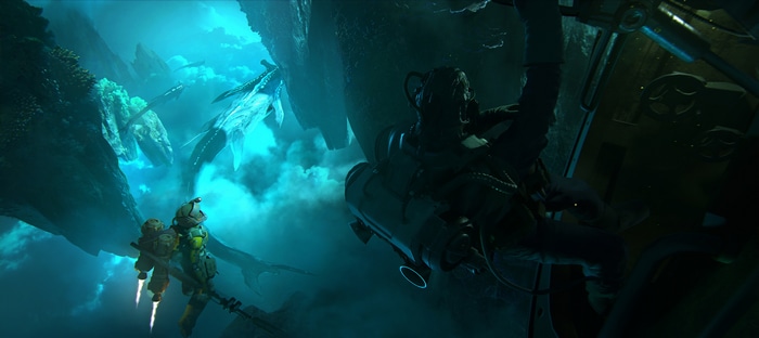 4K adventurers encounter large sea creatures