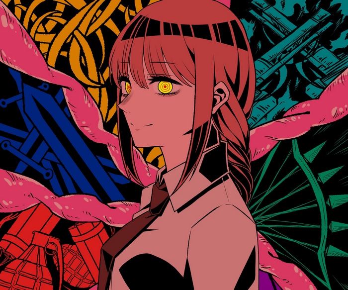 Makima from Chainsaw Man with yellow eyes