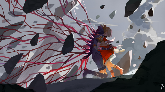 Klee and Albedo in Genshin Impact