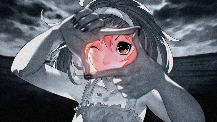 Nakano Art anime girl with freckles and headband