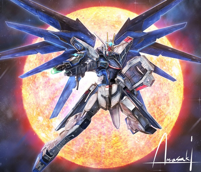 Freedom Gundam, Gundam, Mobile Suit Gundam SEED Destiny, Mobile Suit ...