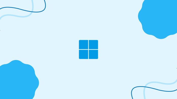 Microsoft Windows 11 Logo on Light Blue Background