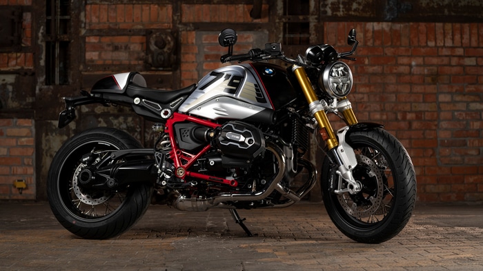 BMW Nine T motorcycle with "79" graphics