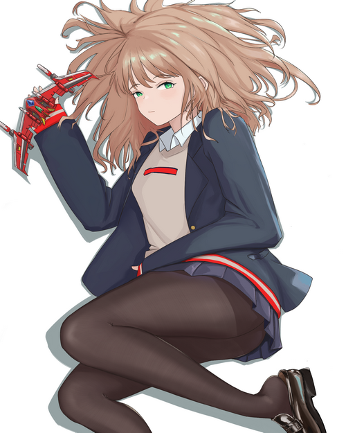 Minami Yume from SSSS.Dynazenon holding a toy jet