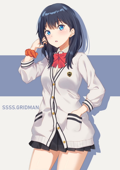 Rikka Takarada from SSSS.GRIDMAN in school uniform