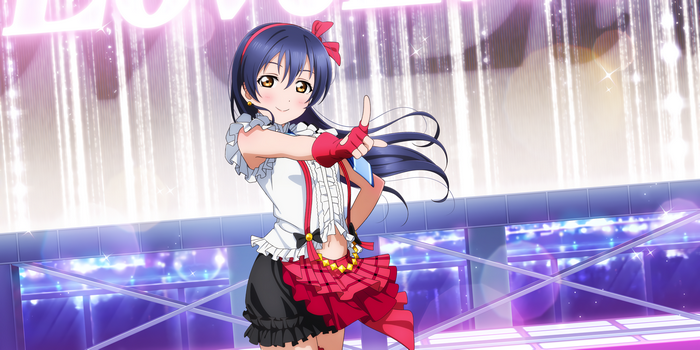 Sonoda Umi from Love Live! giving a thumbs up