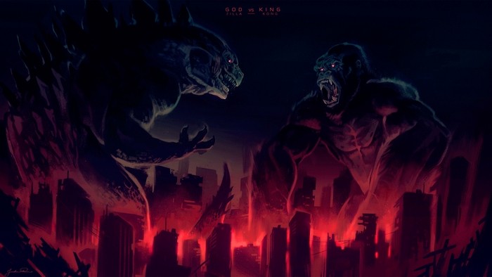 Godzilla vs King Kong in City