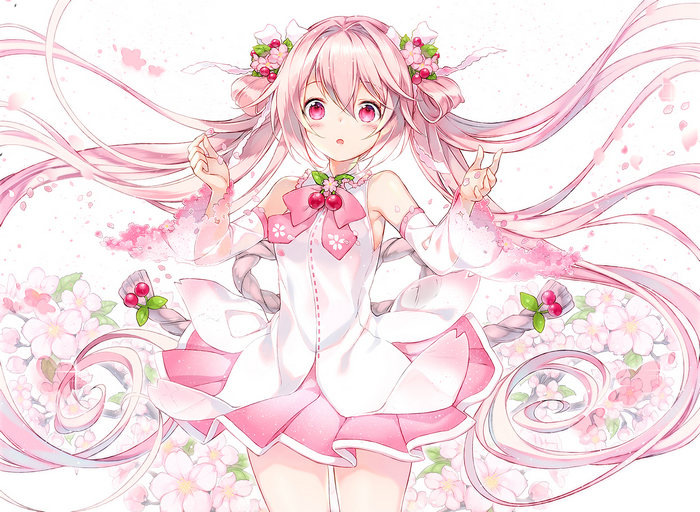 Sakura Miku with Cherry Blossoms
