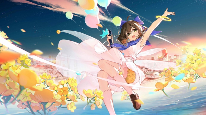 4K Virtual Youtuber Hanser with Balloons