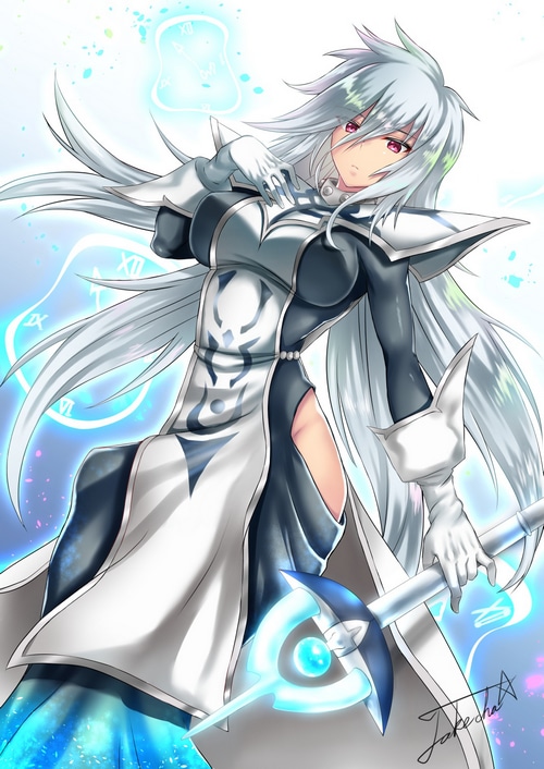 Silent Magician from Yu-Gi-Oh! holding a staff
