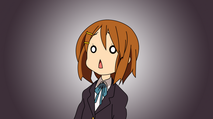 Yui Hirasawa from K-ON! with surprised expression