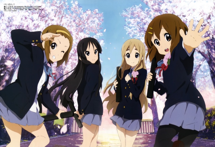 K-ON! 4K: Hirasawa Yui, Tainaka Ritsu, Kotobuki Tsumugi, Akiyama Mio