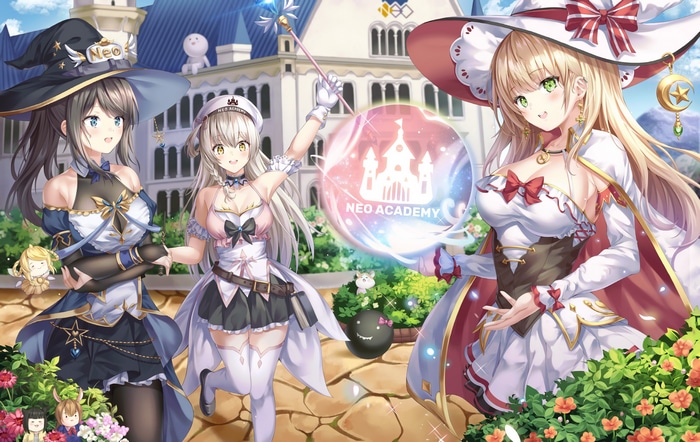 Neo Academy Fantasy Girls in Witch Outfits