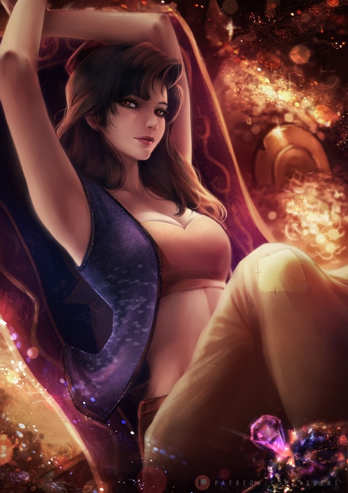 Genderswapped Aladdin by Axsens
