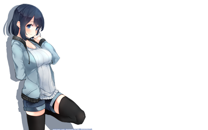 Takazaki Misaki from Koi to Uso wearing stockings