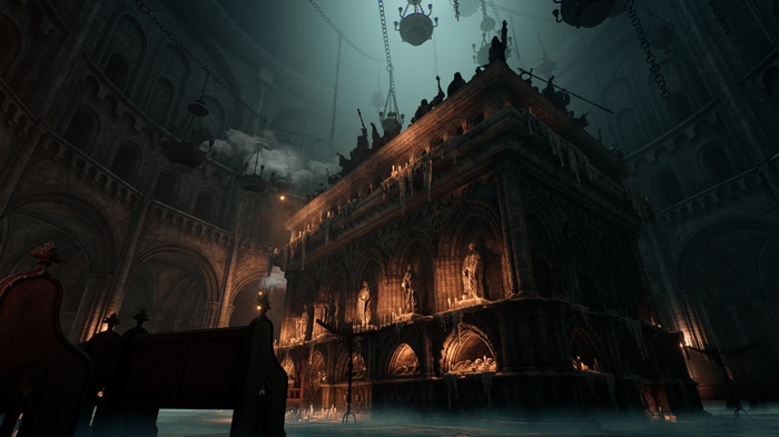 Dark Souls III Cathedral Interior with Altar
