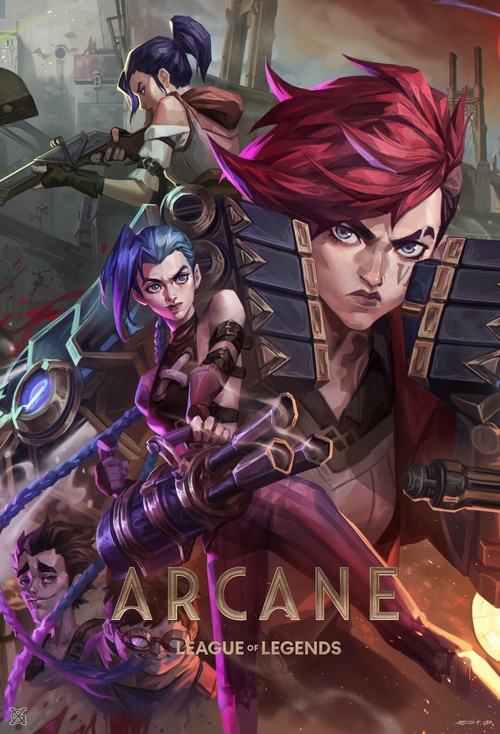 Arcane League of Legends Artwork by Mist XG