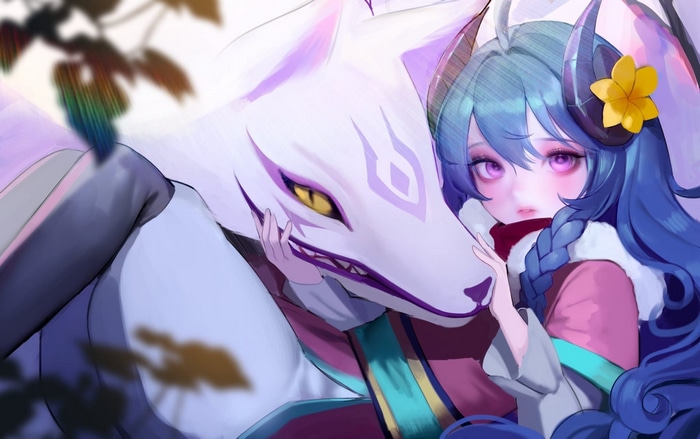 Kindred from League of Legends fan art
