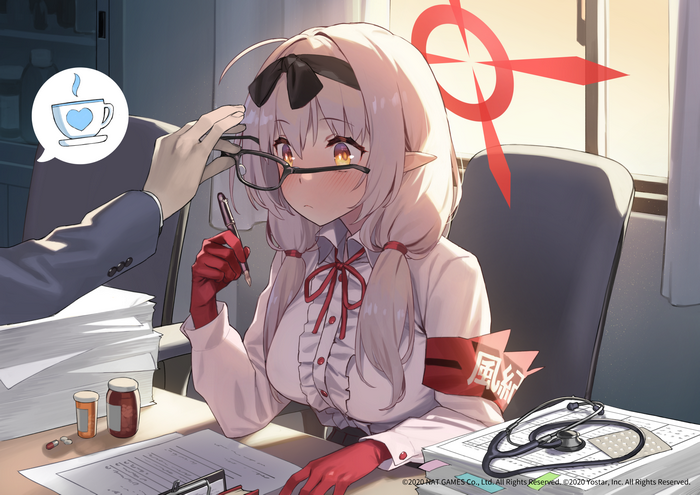 Miyabi92 character in Blue Archive artwork