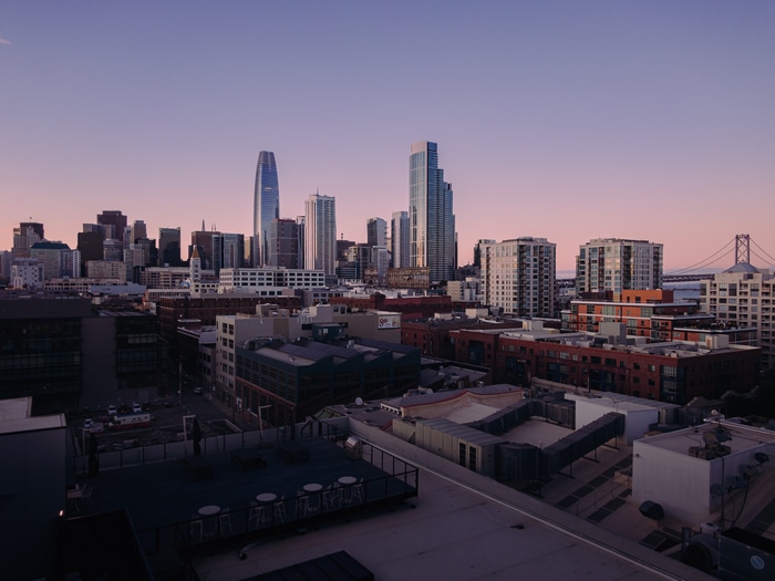 San Francisco skyline at dusk