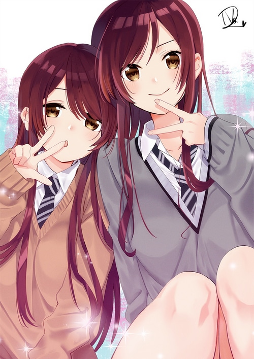 Oosaki Amana and Oosaki Tenka from THE iDOLM@STER: Shiny Colors