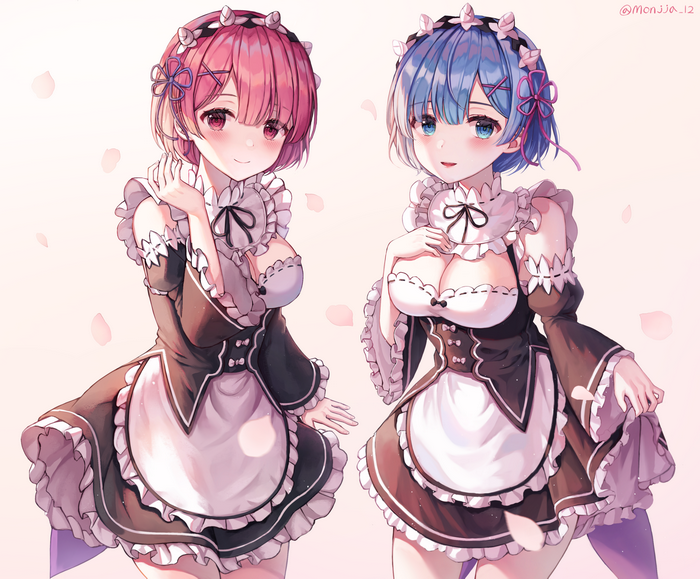 Ram and Rem from Re:Zero Maid Outfits