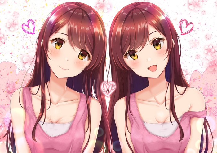 Oosaki Tenka and Oosaki Amana from THE iDOLM@STER: Shiny Colors