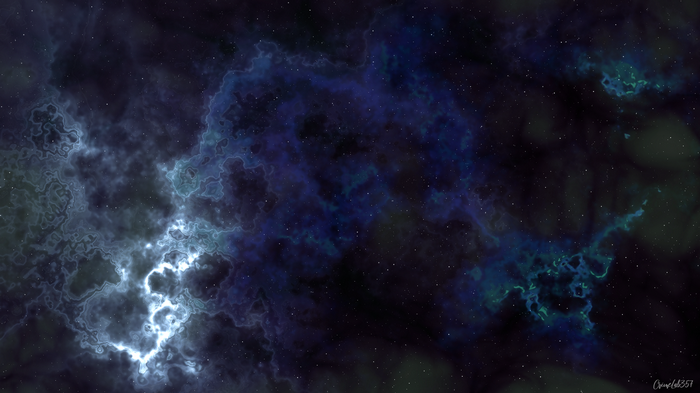 Deep Space Nebula with Stars