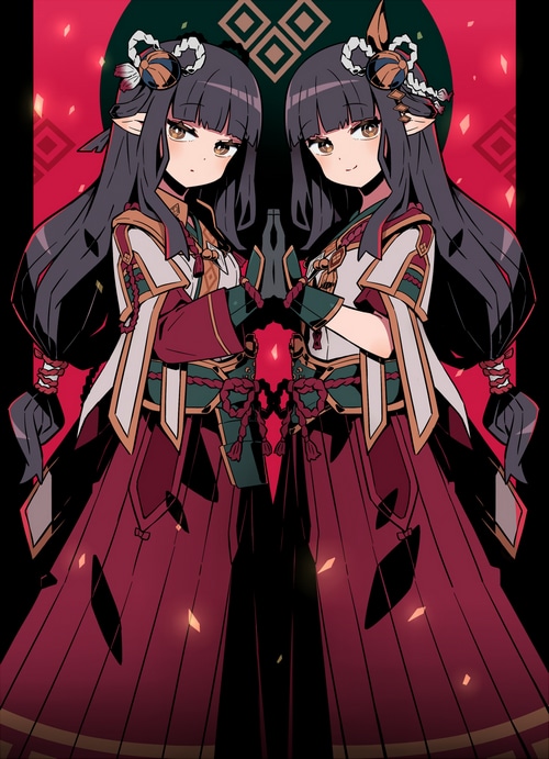 Hinoa and Minoto from Monster Hunter Rise