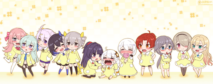 Honkai Impact 3rd Characters in Kindergarten Outfits