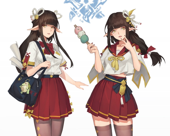 Hinoa and Minoto from Monster Hunter Rise