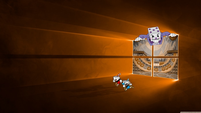 King Dice and Cuphead characters on Windows 10