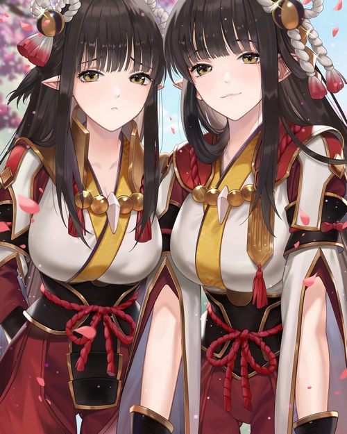 Hinoa and Minoto from Monster Hunter Rise