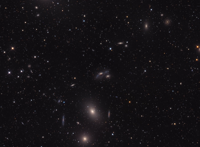 4K image of galaxies in space