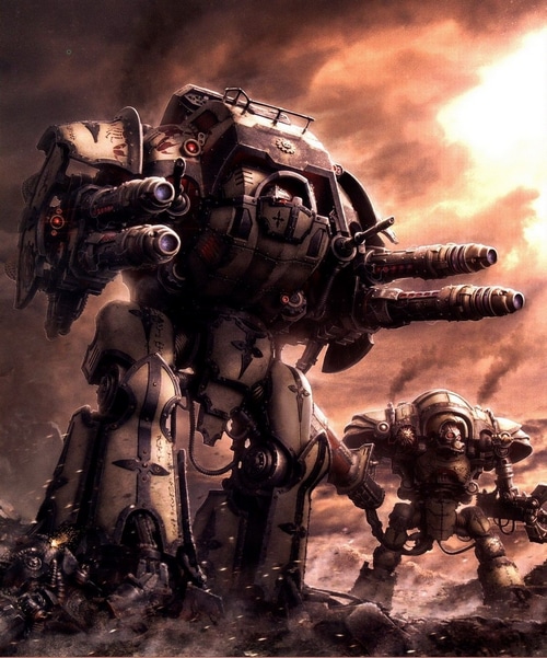 Warhammer 40,000 Knights in battle