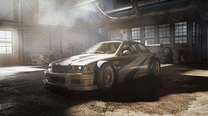 4K Need for Speed BMW M3 GTR in Garage