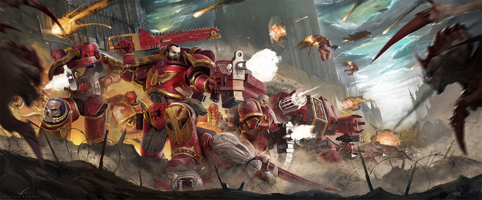 Warhammer 40,000 Blood Angels in Battle