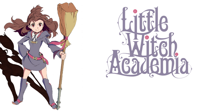 Little Witch Academia Logo and Akko Kagari