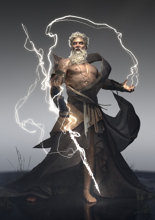 Zeus, God of Thunder, Conjuring Lightning
