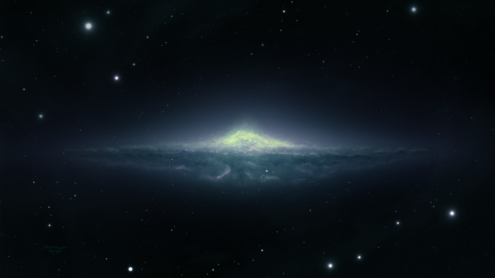 4K Galaxy with Stars and Nebula