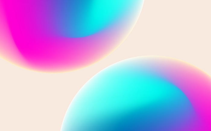 Abstract soft gradient with colorful blobs