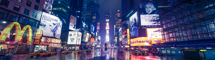 4K Times Square New York City at Night