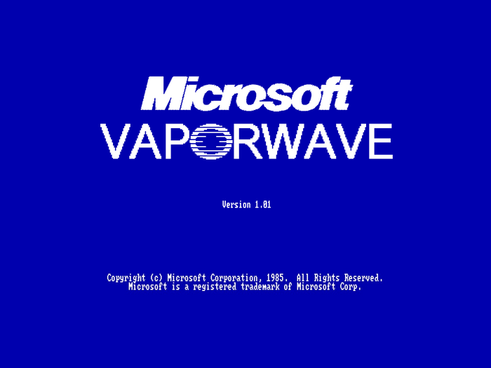 Microsoft Vaporwave Version 1.01