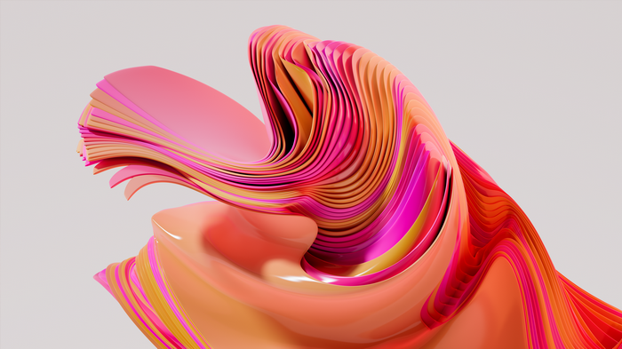 Windows 11 abstract 3D render