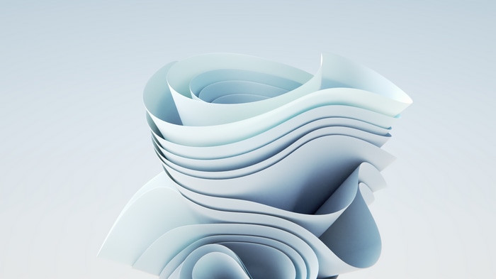 Windows 11 abstract 3D render