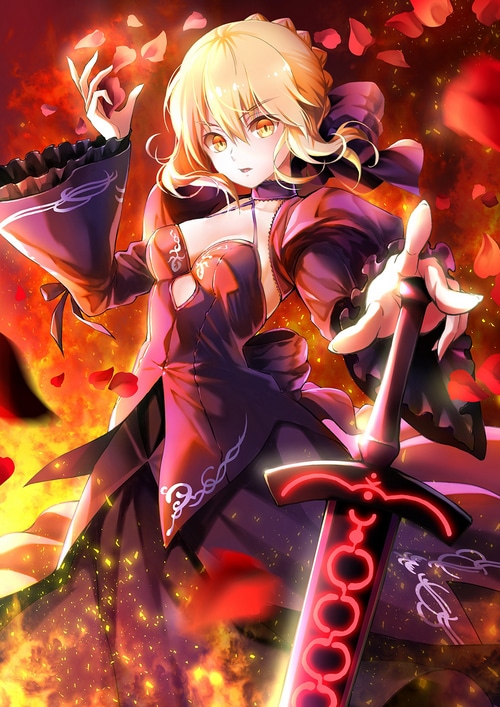 Saber Alter with Excalibur from Fate/Stay Night
