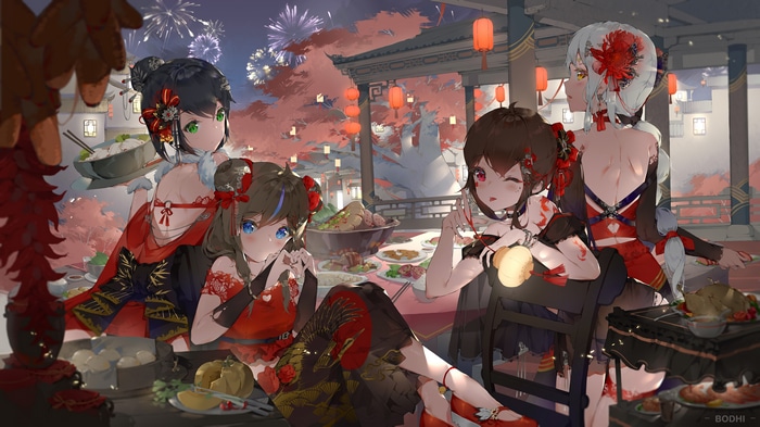 4K BODHI Festival with Fireworks and Lanterns