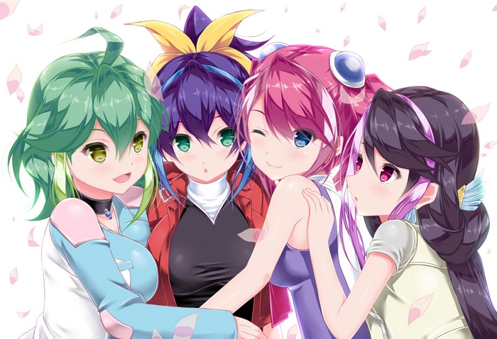 Yu-Gi-Oh! ARC-V: Yuzu, Serena, Rin, and Ruri
